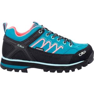 CMP Moon Low Wmn Trekking Shoe WP, Walking Donna, Teal-Red Fluo, 36 EU