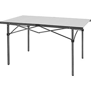 KingCamp KC2133 - Tavolo pieghevole da campeggio, per 4-6 persone fino a 80 kg, portata 107 x 70 x 70 cm, colore: Argento