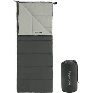 Naturehike Sacco a Pelo per Adulti, Sacco a Pelo Leggero Rettangolare Spliceable 3 Stagioni, per Campeggio all'Aperto, Escursionismo (Grigio)