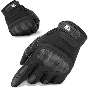 KEMIMOTO Guanti Moto, Guanti Tattici con Protezione Uomo Donna, Guanti Sportivi Traspiranti per Motocicletta, Equitazione, Tiro, Arrampicata, Combattimento