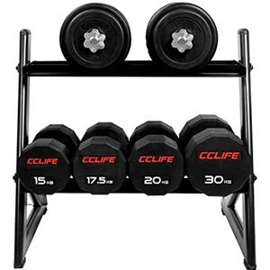 CCLIFE Rastrelliera Manubri Porta Dischi Pesi Manubri supporto bilanciere per Palestra Casa Carico Massimo 300-400 kg-ZERRO, Colore:Rastrelliera per Manubri 004