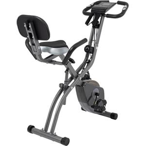 Magic Life Cyclette Pieghevole con Resistenza Magnetica Regolabile su 10 livelli, Cyclette Pieghevole Eretta e Reclinabile per uso Domestico