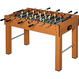 HOMCOM Calcio Balilla Professionale per Adulti e Famiglia in MDF, Tavolo da Biliardo Billiardino con 2 Palline, Segnapunti e 22 Giocatori, 122x61x80.7cm