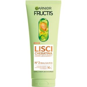 Garnier Fructis Balsamo, Per Capelli Lisci e Lucenti a Lungo, Effetto Anti-Crespo, Trattamento Lisciante alla Cheratina Vegetale e Olio di Argan, Lisci Cheratina, 200 ml