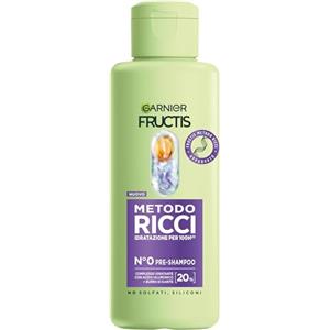 Garnier Fructis Pre Shampoo Idratante, Per Capelli Ricci Definiti Idratati e Morbidi, Arricchito con Acido Ialuronico e Burro di Karité, Metodo Ricci, 200 ml