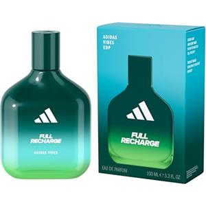 adidas Vibes Full Recharge Eau de Parfum, Per tutti, Tonificante e Rinvigorente, Profumo a lunga durata, Foglia di Cedro e Salvia Sclarea 100 ml