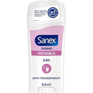 SANEX - Deodorante Stick Dermo Invisible - 24H Freschezza & Protezione contro gli odori - Anti-Tracce - Testato Dermatologicamente - Ripristina il pH Naturale della Pelle - Stick 65 ml