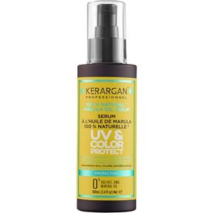 Kerargan - Siero Capillare Protettivo UV & Colore all'Olio di Marula per Capelli Secchi e Colorati - Anti-Crespo, Lisciante, Idratante - Senza Solfati, OGM, Olio Minerale - 100ml