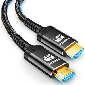 Akake Cavo HDMI 8K, 2M Cavo intrecciato ad alta velocità con capacità da 48 Gbps a 4K@120Hz, risoluzione video 8K@60Hz e supporto HDR.
