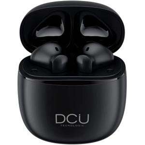 DCU TECNOLOGIC | Auricolari Mini Mate Bluetooth 5.1 | USB tipo C | con Touch Controllo | Microfono incorporato | Chiamate mani libere | A prova di Sudore IPX4 | Compatibile con Android e iOS | Nero