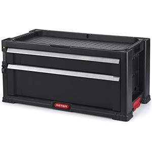 Keter - Cassetta Porta Attrezzi con 2 Cassetti 56.2 x 28.9 x 26.2 cm