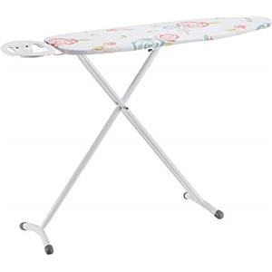 Amazon Basics Asse da stiro con poggiaferro di forma ovale, classica, Piccola, Bianco, Floreale, 109 x 35 cm
