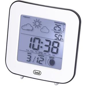 Trevi ME 3106 Stazione Meteo, Temperatura Interna, Umidità, Previsioni Meteo, Fase Lunare, Calendario, Sveglia, Bianco