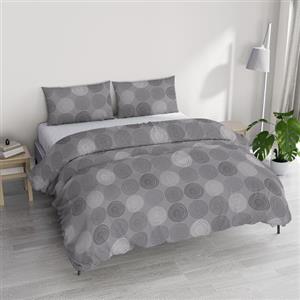 Italian Bed Linen Set Copripiumino Matrimoniale Cotone River, lavorato in Italia - Parure Copri Piumino - Sacco Piumone 250x200cm con Doppia Patella e 2 Federe Cuscino (Matrimoniale, tago)