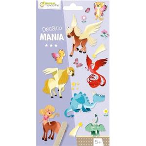 Avenue Mandarine CC045C - Un sacchetto Decalcomania che include 2 fogli di decalcomanie, Animali fantastici
