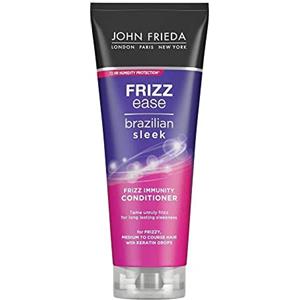 John Frieda Frizz Ease Brazilian Sleek Frizz Immunity Balsamo Levigante per Capelli Crespi da Medio a Grosso