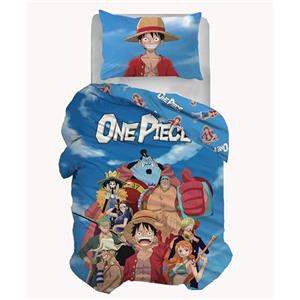 hermet One Piece Set Copripiumino Singolo in Cotone, Parure Copripiumino, Sacco + Federa, 100% Cotone, Prodotto Ufficiale, (Non Contiene Lenzuolo Sotto Con Angoli)