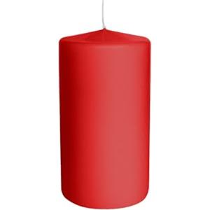 Risthò Candele Cero, Indian Red, Diametro 5 cm, Altezza 10 cm, 12 pezzi