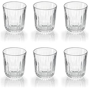 Guzzini - Gocce, Set 6 Bicchieri in Vetro Everyday, 320 cc, Trasparente