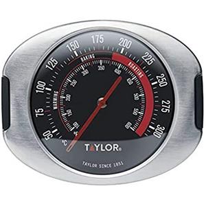 Taylor Pro Termometro da Forno, Misuratore di Temperatura da Cucina Preciso a Prova di Calore, Ideale per la Cottura al Forno e ai Fornelli, 5 Anni di Garanzia, Acciaio Inox Grigio