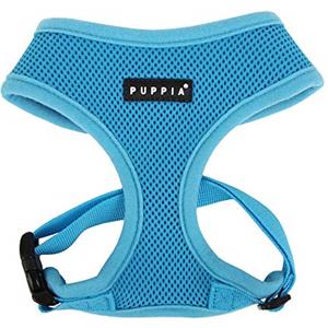 Puppia Pdcf-Ac30-Sb-Xs - Pettorina Morbida per Cani, Blu (Cielo), XS, 1 Pezzo