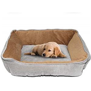 SOGNI E CAPRICCI PETS Sogni e Capricci Relax-Cuccia per Cani e Gatti, Multicolore ( Marrone/Grigio), 44 x 34 x 15 cm