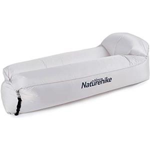 Naturehike Poltrona gonfiabile reclinabile, divano ad aria impermeabile con pacchetto portatile, letto gonfiabile pigro per viaggi, campeggio, escursioni, piscina e festa in spiaggia (Grigio)
