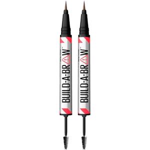 Maybelline New York Build-A-Brow Penna per Sopracciglia Waterproof 2in1 con Gel Fissante Tenuta 24h Formula Vegan Colore 262 Black Brown - 2 Cosmetici