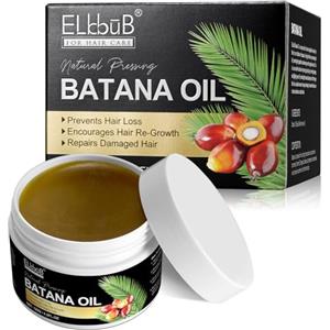 ELBBUB Olio di Batana Puro - Olio Naturale per la Crescita e Riparazione dei Capelli, Anticaduta, Rinforza, Nutre e Idrata i Capelli danneggiati - 100% Naturale e Sostenibile dall'Honduras
