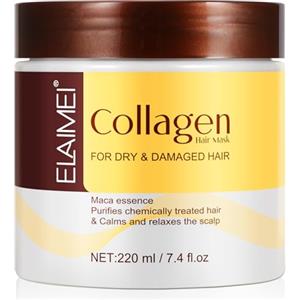 CiAIplw Maschera per Capelli al collagene per Riparazione Profonda Della Maca, Idratazione Intensa, Leviga e Nutre, Condiziona e Aggiunge Morbidezza e Lucentezza, Per Capelli Secchi e Danneggiati, 220ml