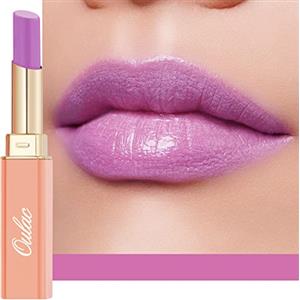Oulac 2 in 1 Rossetto e Balsamo Labbra Viola, Labbra Succoso e Lucido, Effetto Idratante e Nutriente, Cura delle Labbra, Fornisce Morbidezza alle Labbra Secche e Screpolate, Vegan (10) It's ok!