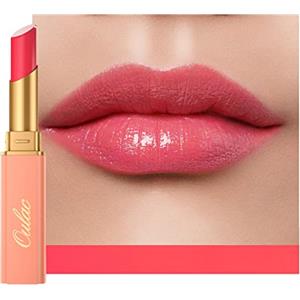 Oulac Rossetto Rosa Idratante e Nutriente, Glossy Lipstick, Labbra Succoso e Lucido, Cura delle Labbra, Idratare le Labbra Secche, Consistenza Morbida, Vegan, 2,2g (11) Grace