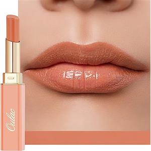 Oulac 2 in 1 Rossetto e Balsamo Labbra Pesca,Labbra Succoso e Lucido, Effetto Idratante e Nutriente, Cura delle Labbra, Fornisce Morbidezza alle Labbra Secche e Screpolate, Vegan (05) Señorita