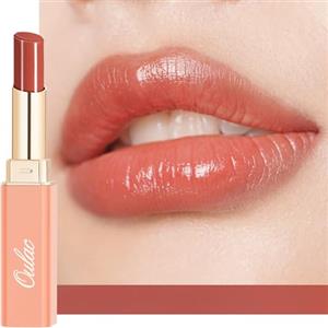 Oulac 2 in 1 Rossetto e Balsamo Labbra Albicocca, Labbra Succoso e Lucido,Effetto Idratante e Nutriente, Cura delle Labbra, Fornisce Morbidezza alle Labbra Secche e Screpolate, Vegan (16)Apricot Crush