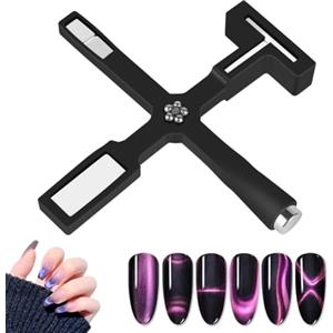 LOPHE Nail Art Magnetico, Magneti a Forma di Occhio di Gatto Multifunzione Aggiornate 5 in 1, Magnete per Unghie a Forte Aspirazione Chiodo per DIY Gel Unghie Magico Strumento