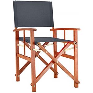 Casaria Deuba Sedia da Giardino in Legno Cannes Certificato FSC® eucalipto sedie da Regista Pieghevoli