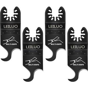 LEILUO 4 pezzi gancio utensile multifunzione lama per tappeti tetto tegole con borsa di stoccaggio Compatibile con DeWalt Dremel Milwaukee e altro ancora