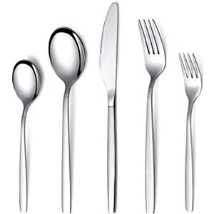 Berglander 30 Pezzi Set di Posate in Acciaio Inox, Set di Posate, Posate, Set di stoviglie, Servizio per 6, Acciaio Inox, Itano, Itano