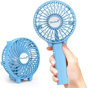 gabless Ventilatore Usb, ventilatore a mano batteria 2000mAh, ventilatore elettrico piccolo, mini ventilatore, ventilatore usb pieghevole, ventilatore da tavolo portatile con batteria, 3 velocità