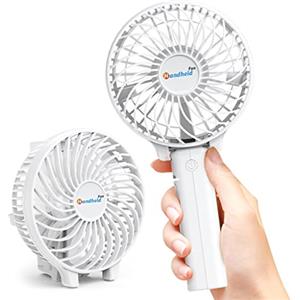 gabless Ventilatore Usb, ventilatore a mano batteria 2000mAh, ventilatore elettrico piccolo, mini ventilatore, ventilatore usb pieghevole, ventilatore da tavolo portatile con batteria, 3 velocità