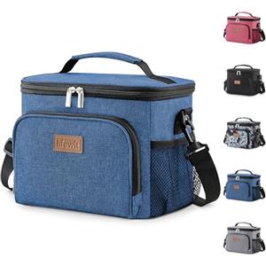 Lifewit Borsa Termica Porta Pranzo,Borsa Frigo Riutilizzabile per Uomo Donna, Borsa Porta Pranzo Portatile Congelabile a Prova di Perdite con Tracolla Regolabile per Adulti per Lavoro, Blu scuro 9L