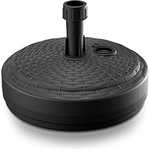 Deuba Base Rotonda per Ombrellone ø Max. 2,6cm da Riempire con Sabbia Ghiaia Acqua Polyrattan
