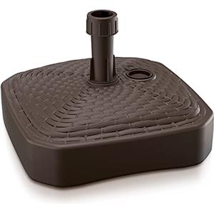 Deuba Base Quadrata per Ombrellone ø Max. 2,6cm da Riempire con Sabbia Ghiaia Acqua Polyrattan