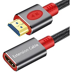SHULIANCABLE Cavo Prolunga HDMI, HDMI Maschio Femmina Alta Velocità, Supporta 4K, 1080p, 3D, ARC Compatibile con Roku Fire Stick, laptop, PS4, HDTV, monitor, proiettore (0.5M)