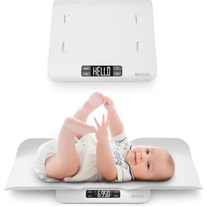 Bagail Bilancia per Bambini con Vassoio di Sicurezza Confortevole, Può Essere Utilizzata Anche Come Bilancia per Neonati, Bilancia per Animali Domestici, Bilancia Digitale per Bambini Fino a 30Kg