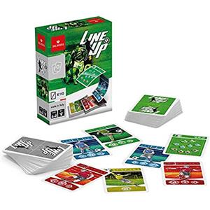 Dal Negro - Line Up, Gioco di Carte calcio, adatto per famiglie e bambini 8+, da 2 a 6 giocatori