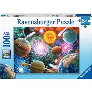 Ravensburger - Puzzle Stelle e pianeti, 100 Pezzi XXL, Età Raccomandata 6+ Anni