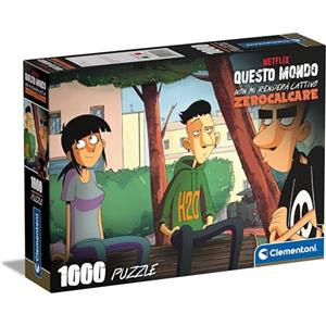 Clementoni - Puzzle 1000 Pezzi Netflix per Adulti e Ragazzi, Illustrazione Zero Calcare con Poster Incluso, Serie Speciale, Idea Regalo Uomo e Donna, Made in Italy, 50x70 cm, 39796