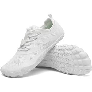 SAGUARO Barefoot Shoes Uomo Scarpe Barefoot Donna Scarpe Minimaliste Scarpe a Piedi Nudi Antiscivolo Scarpe Trail Running Traspiranti Scarpe Dita Nero Nuovo Rosso EU Gr.42