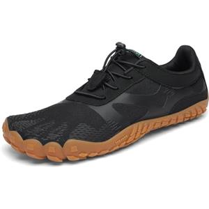 SAGUARO Estate Scarpe Barefoot Minimaliste Uomo Comode e Leggere Antiscivolo Trekking Trail Running Scarpe Asciugatura Rapida Outdoor e Indoor Neromarrone 47